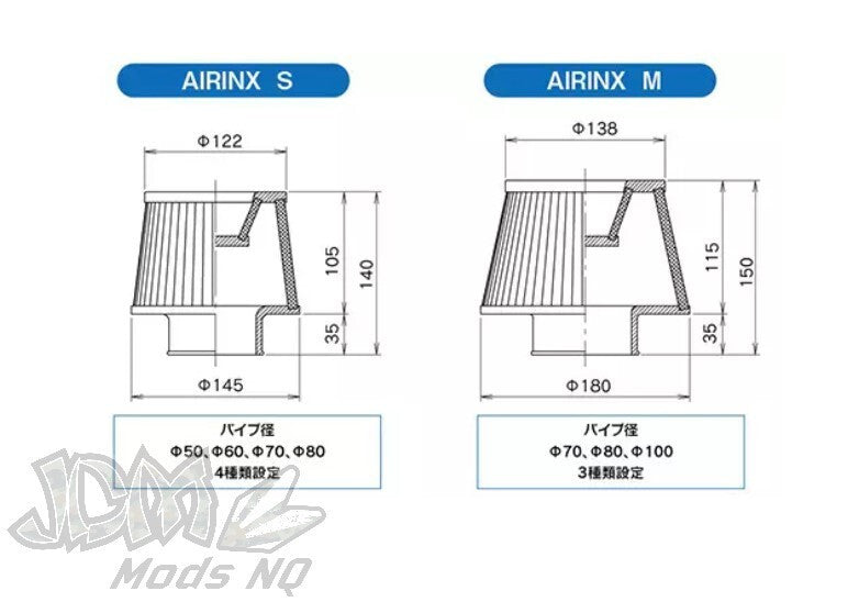 GReddy AIRINX M for Universal 80mm 12500632