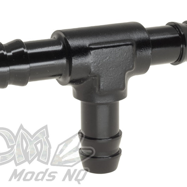 Raceworks Aluminium Hose Barb Fitting Tee