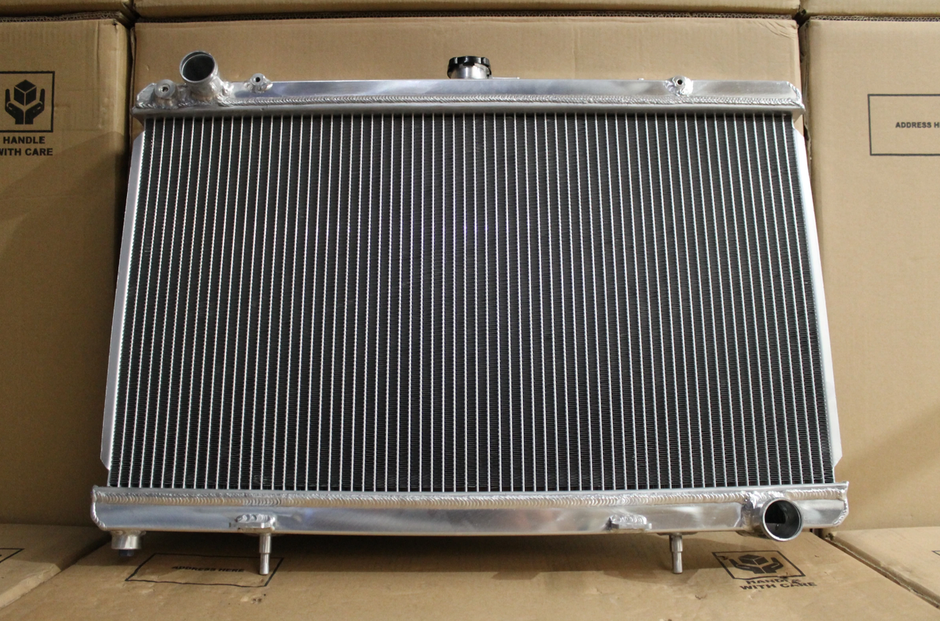 Nissan S13 Silvia / 180SX SR20DET Full Alloy Performance Radiator & Fan Shroud Kit GEN II - Polished
