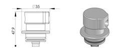 Turbosmart Fuel Rail Adaptor Suits Audi/VW/Ford TS-0402-1006