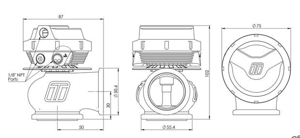 Turbosmart GenV WG40 CompGate40 14psi PLATINUM