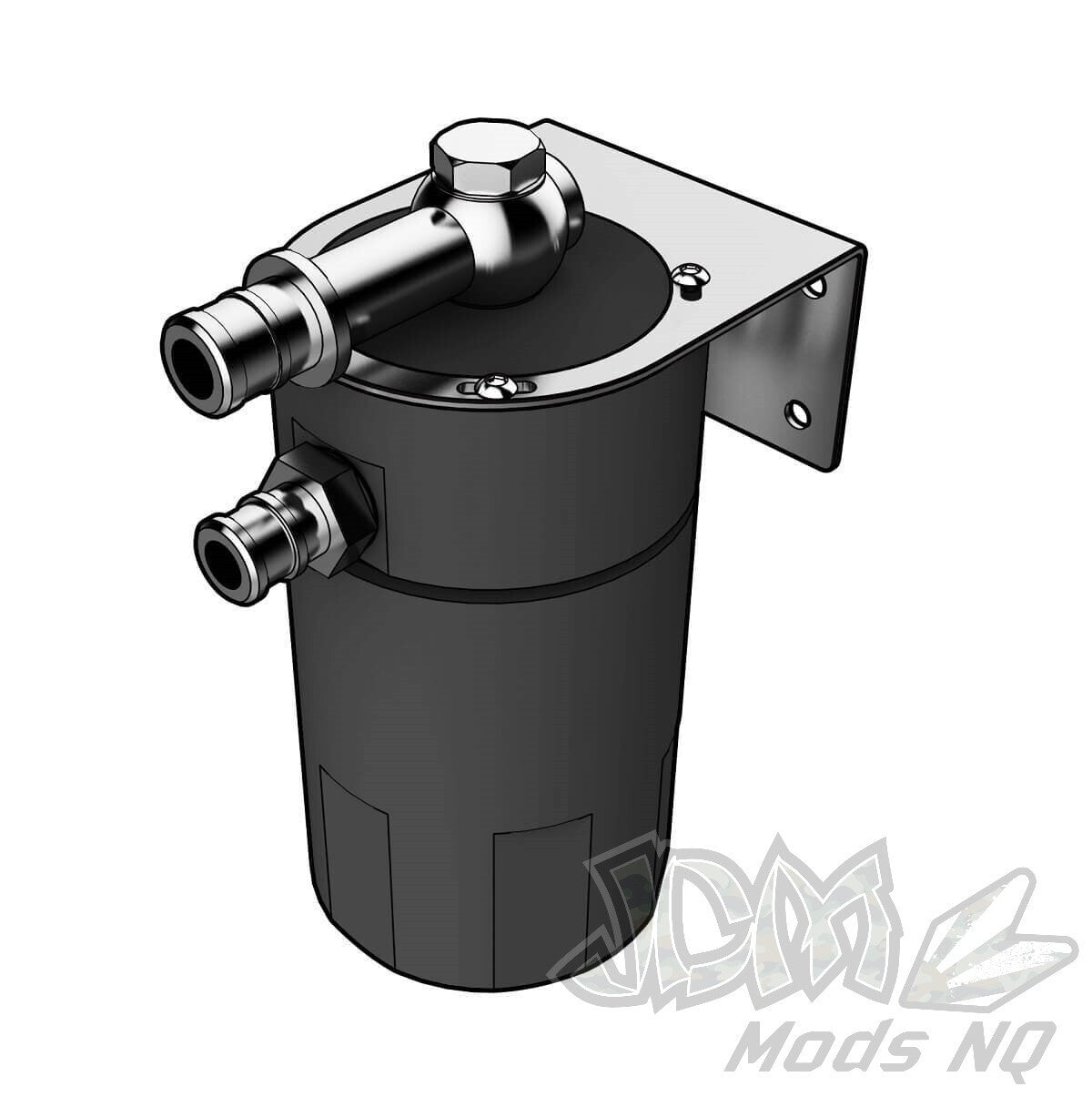 SAAS Oil Catch Tank 4x4 Baffled Black Billet 500ml