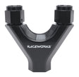Raceworks AN Female Flare to AN ORB O-Ring Boss Y Block Fitting