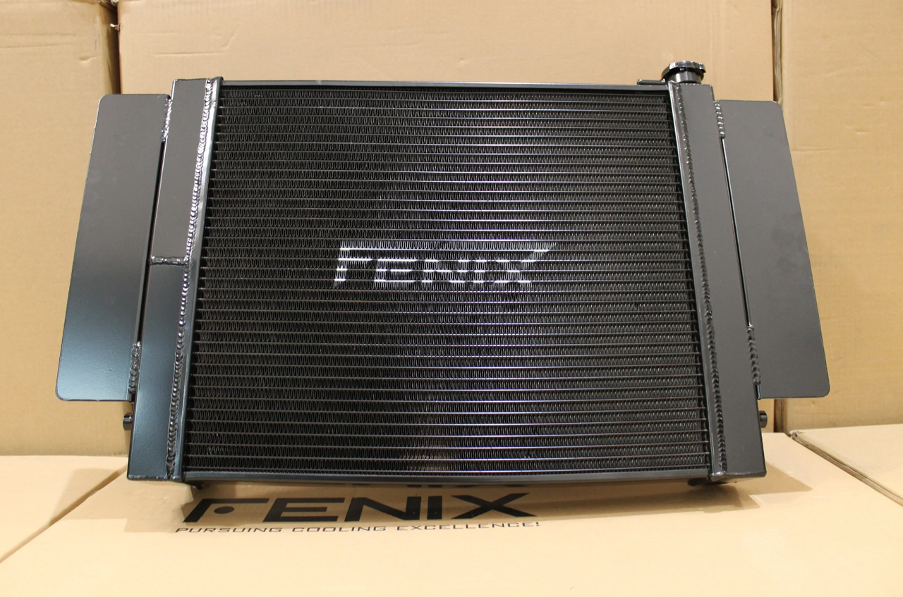 MAZDA RX7 Series 1-2-3 Full Alloy Performance Radiator (No Heater Outlet) - Black
