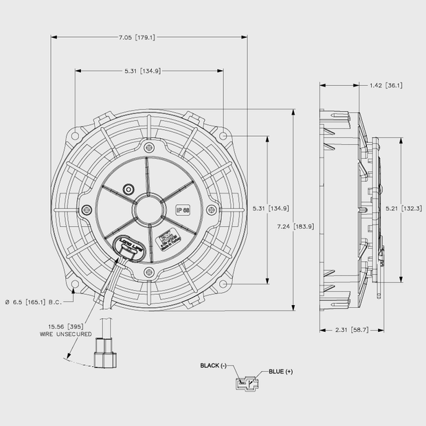 Maradyne 7" Champion Series 12v Fan M073K A11-1030