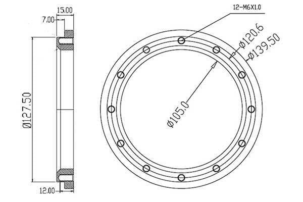Raceworks Aluminium Weld Ring - Suits ALY-131BK/ALY-132BK