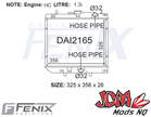 FENIX OEM Replacement Radiator Suits Daihatsu G200 - G203 Charade (356mm Core)