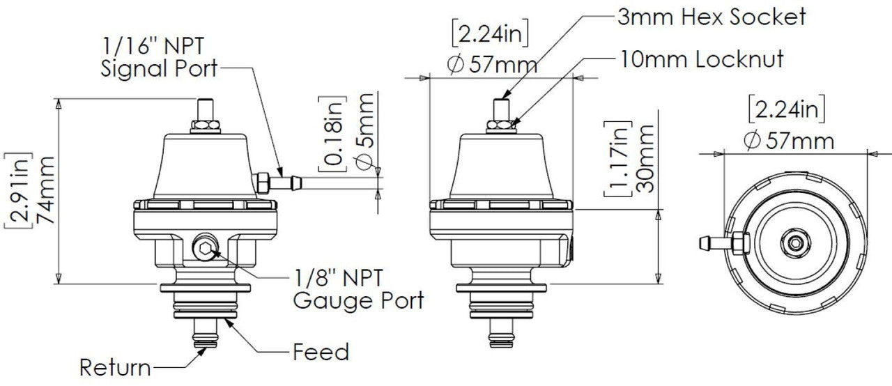 Turbosmart FPR Kompact Bosch/Barra (Sleeper) TS-0404-1005