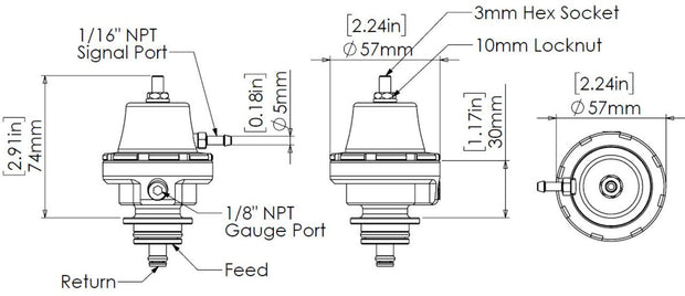 Turbosmart FPR Kompact Bosch/Barra (Sleeper) TS-0404-1005