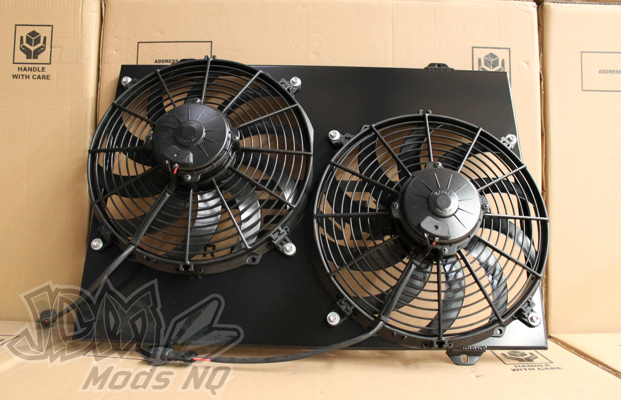 Alloy Radiator & Twin SPAL 12