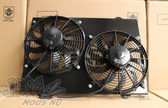 Alloy Radiator & Twin SPAL 12