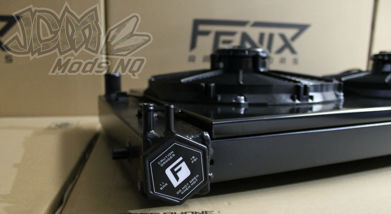 FENIX Full Alloy Radiator & Custom Twin SPAL Fan Shroud - Suits All Holden VZ V8 Engines