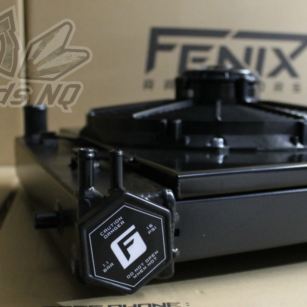 FENIX Full Alloy Radiator & Custom Twin SPAL Fan Shroud - Suits All Holden VZ V8 Engines