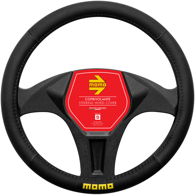 MOMO EASY BLACK/BLACK STEERING WHEEL COVERS