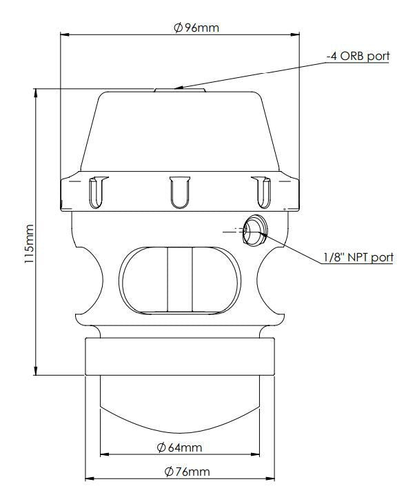 Turbosmart Power Port Universal BOV Blow Off Valves