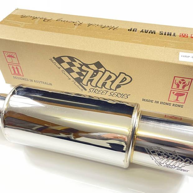 HRP Cannon Muffler (Polished Tip) 2.5" Inlet, 3.5" Tip