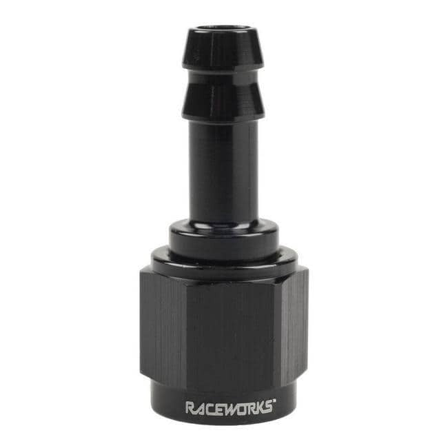 Raceworks AN Female to Hose Barb Straight Fittings