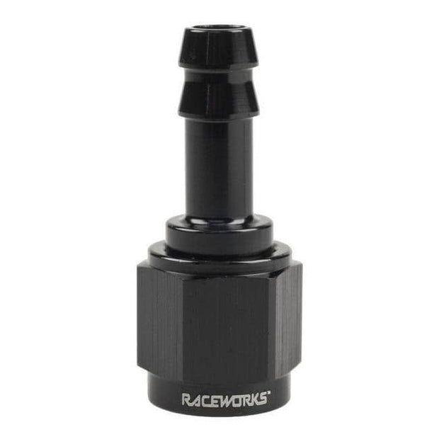 Raceworks AN Female to Hose Barb Straight Fittings