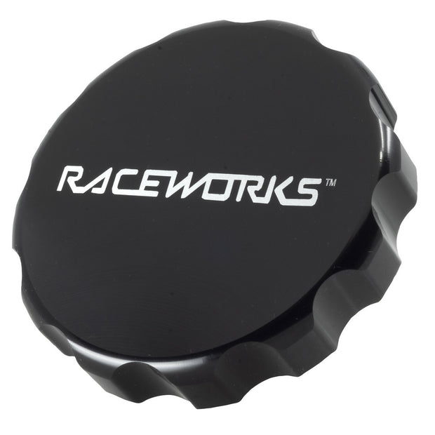 Raceworks Large Radiator Cover And 1.1BAR Cap Black ALY-067BK