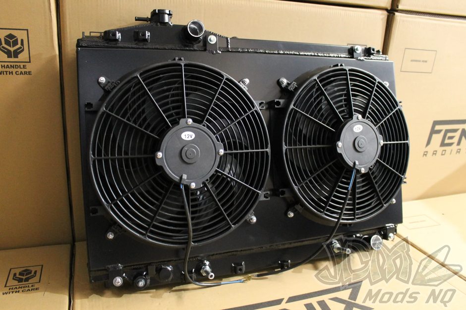 Fenix Full Alloy Performance Radiator & Fan Shroud Kit For Toyota Soarer JZZ30R JZZ31R-1