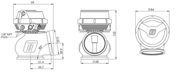 Turbosmart GenV WG50 ProGate50 14psi PLATINUM