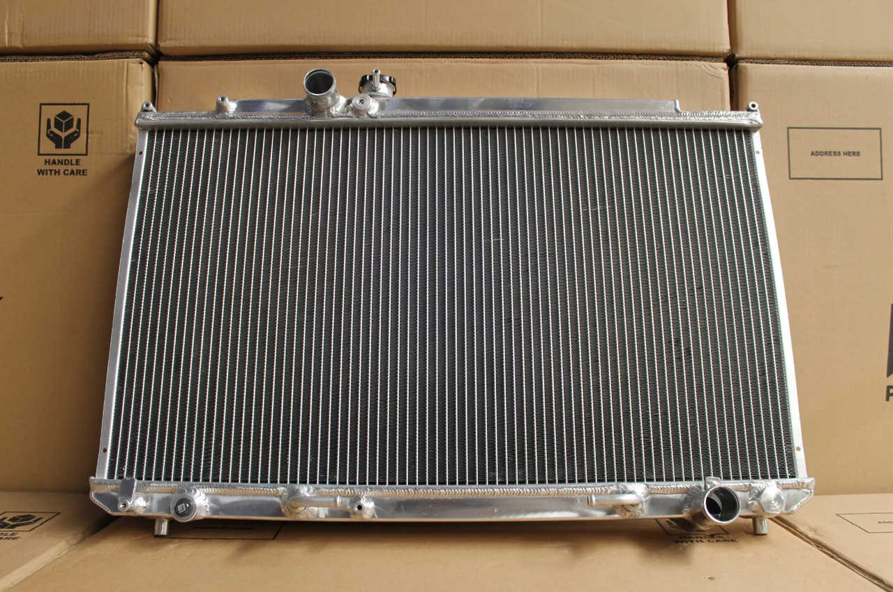 Toyota JZX100/110 Mk II JZX100 Cresta/Chaser Full Alloy Radiator & Fan Shroud Kit - Polished