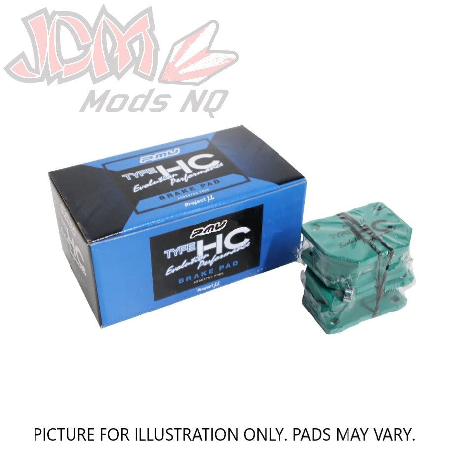Project-MU HyperCarbon F123 HC-EP Front Brake Pads for Toyota Supra/ Chaser & Soarer JZA80/JZX100/UZZ40