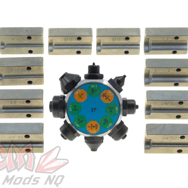 Raceworks 37 Degree AN Die Kit - Suits RWT-023 Flaring Tool RWT-033