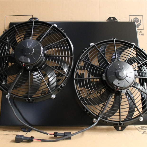 FEINX Holden VL-VN-VP-VR-VS Commodore V8 Custom Built Shroud & Twin Spal 12" Fans