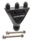 Raceworks AN Male Flare Inline Y Block 1 x AN-10 to 3 x AN-6