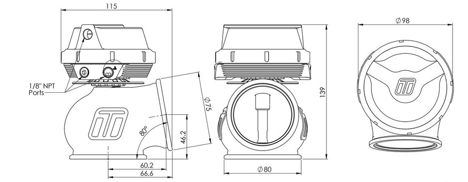 Turbosmart GenV WG60 PowerGate60 14psi SLEEPER