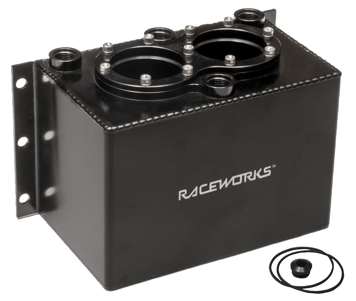Raceworks Surge Tank Kit Black Suit Twin 044 - 3L