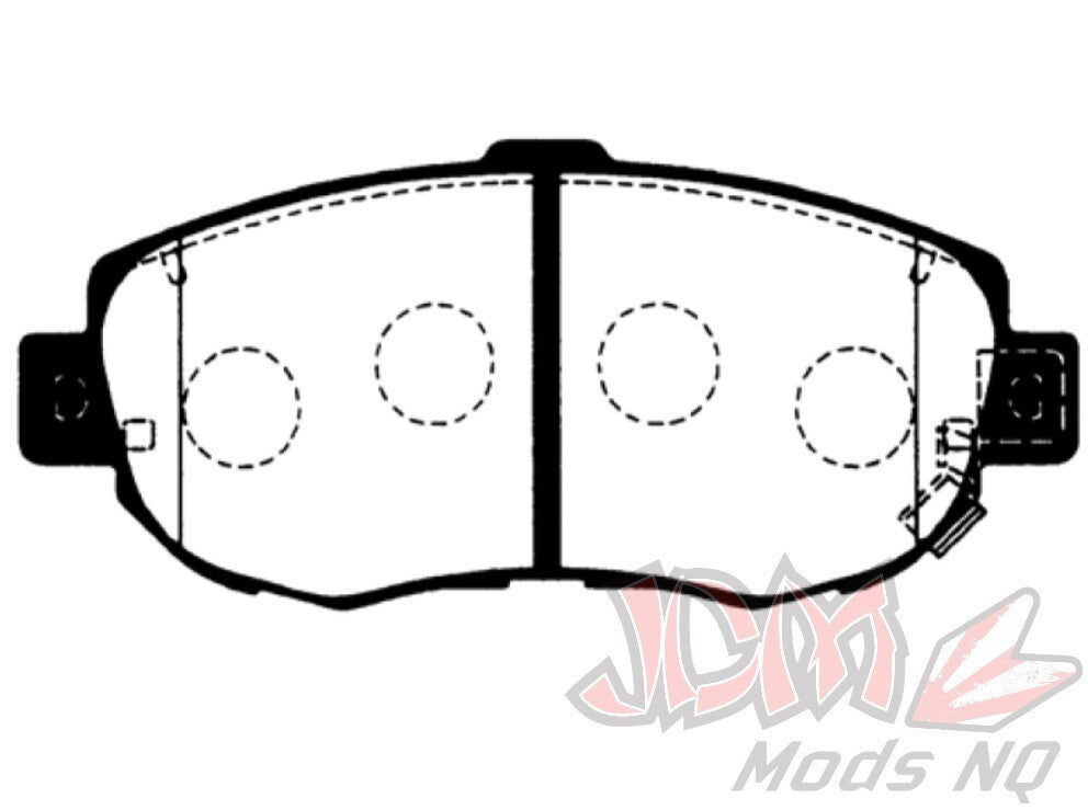 Project-MU HyperCarbon F123 HC-EP Front Brake Pads for Toyota Supra/ Chaser & Soarer JZA80/JZX100/UZZ40