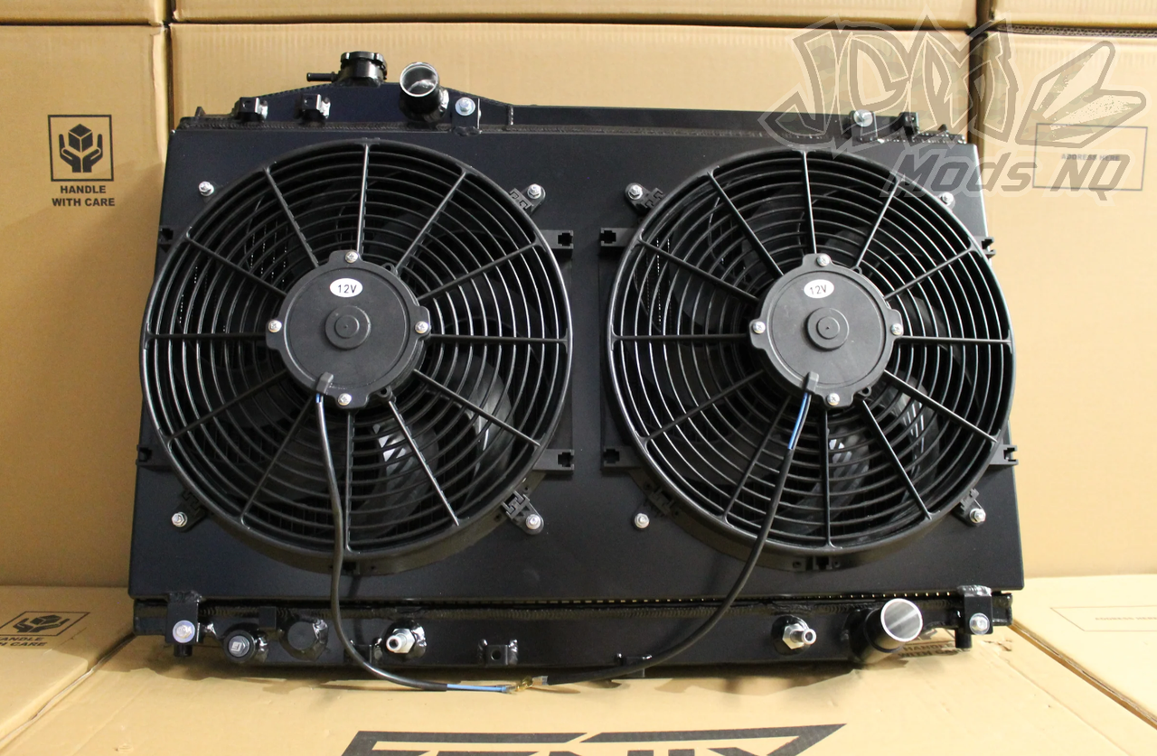 Fenix Full Alloy Performance Radiator & Fan Shroud Kit For Toyota Soarer JZZ30R JZZ31R-1