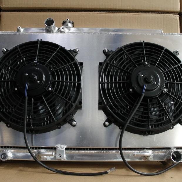 Toyota JZX100/110 Mk II JZX100 Cresta/Chaser Full Alloy Radiator & Fan Shroud Kit - Polished