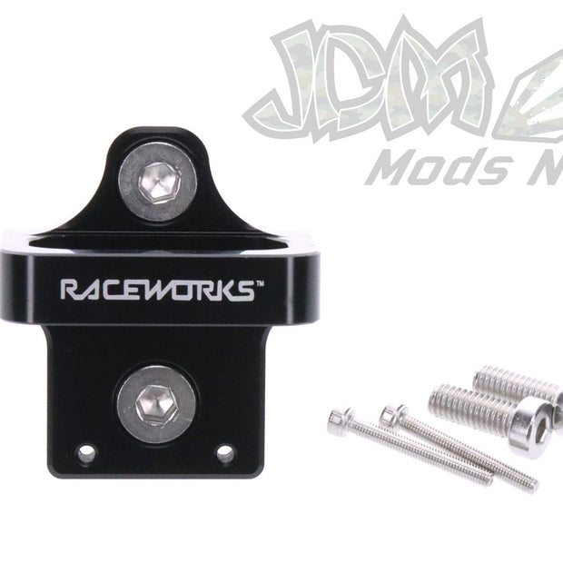 Raceworks 3 Port Solenoid Black Billet Mount