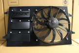 Fenix Holden VZ V8 Shroud & 16-inch 3000CFM SPAL Fan | FAN1071-SPAL16-BL - single 16-inch SPAL fan and air bleed shroud
