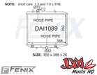 FENIX OEM Replacement Radiator Suits Daihatsu G102 Charade (388mm Core Width)