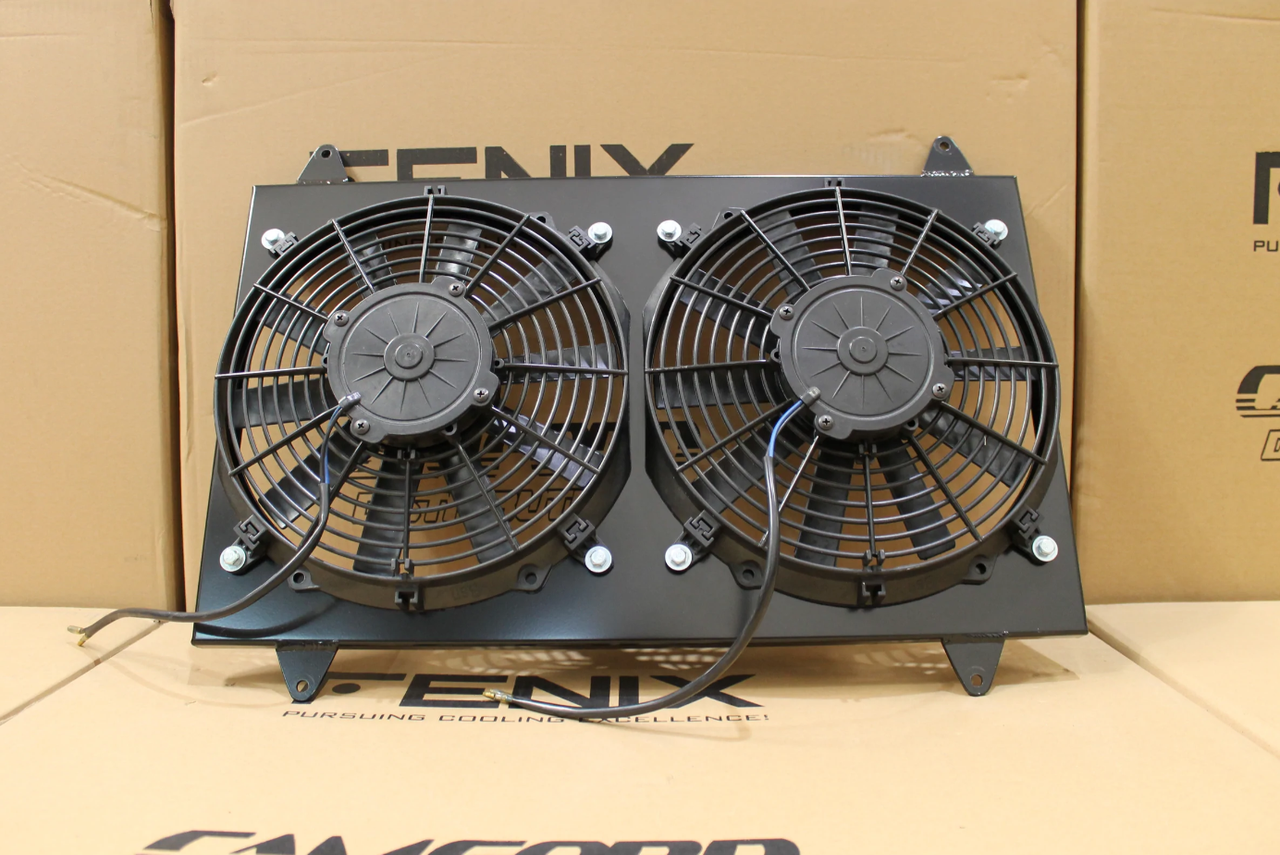 Holden Kingswood HG-HZ /Torana 253 - 308 LH-UC Full Alloy Performance Radiator & Fan Shroud Kit Black