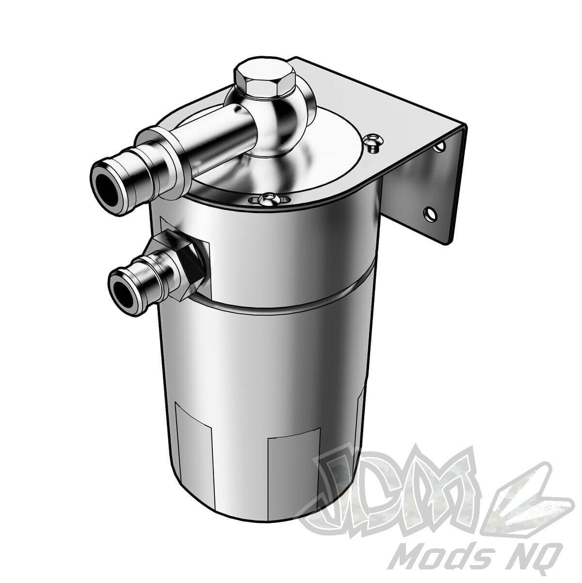 SAAS Oil Catch Tank 4x4 Baffled Polished Billet 500ml