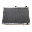Fenix RACE1081-FA42M polished alloy radiator for Nissan Skyline R32 GTS-T and GT-R, engine-facing view on white background