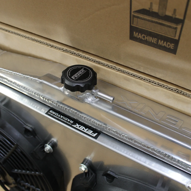 Nissan Skyline R33/R34 93-02 FENIX Full Alloy Radiator & Fan Shroud Combo - Polished