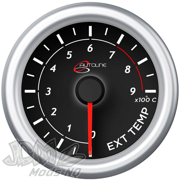 Exhaust Temp Gauge 0°-900° 52mm Black Autoline