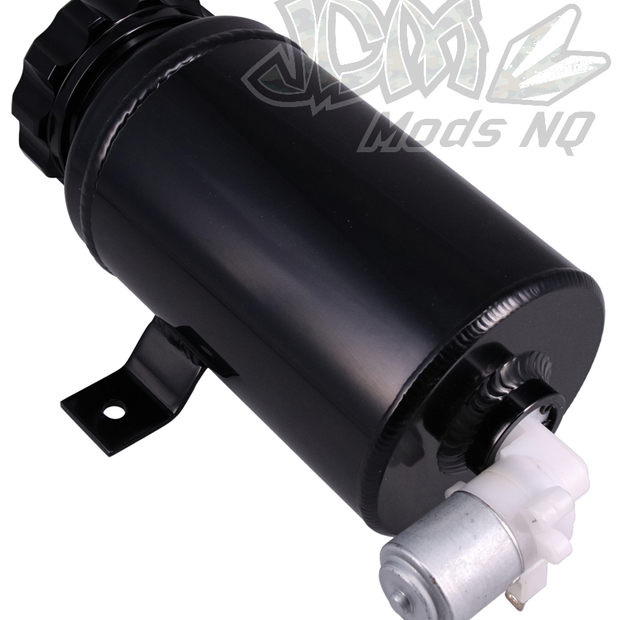 Raceworks 1L Black Round Washer Tank With Pump ALY-222BK