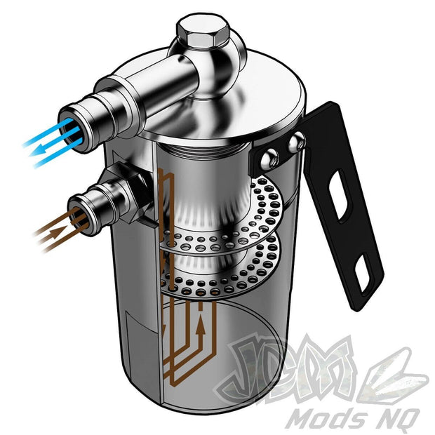 SAAS Oil Catch Tank LS1 Baffled Polished Billet 500ml