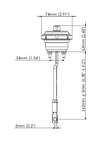 Turbosmart IWG75 Internal Wastegate Actuator 7psi - Subaru WRX VA 15-21 TS-0605-3072