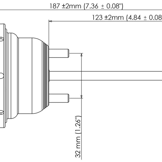 Turbosmart IWG75 Internal Wastegate Actuator 14psi - Borg Warner B1 Single Scroll Turbo