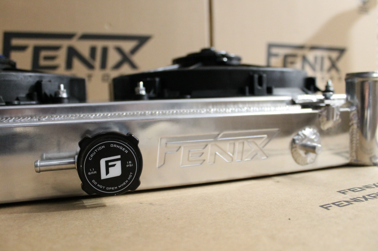 Nissan S13 Silvia / 180SX SR20DET Full Alloy Performance Radiator & Fan Shroud Kit GEN II - Polished