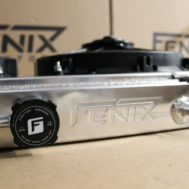 Nissan S13 Silvia / 180SX SR20DET Full Alloy Performance Radiator & Fan Shroud Kit GEN II - Polished