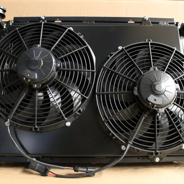 Holden VL Commodore/Calais RB30 Full Alloy Performance Radiator, Custom Shroud & Spal Fans